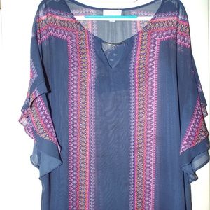 FINAL PRICE: Sheer Colorful Blouse